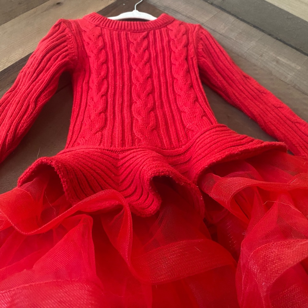 Stunning Red Ruffled Holiday Dress